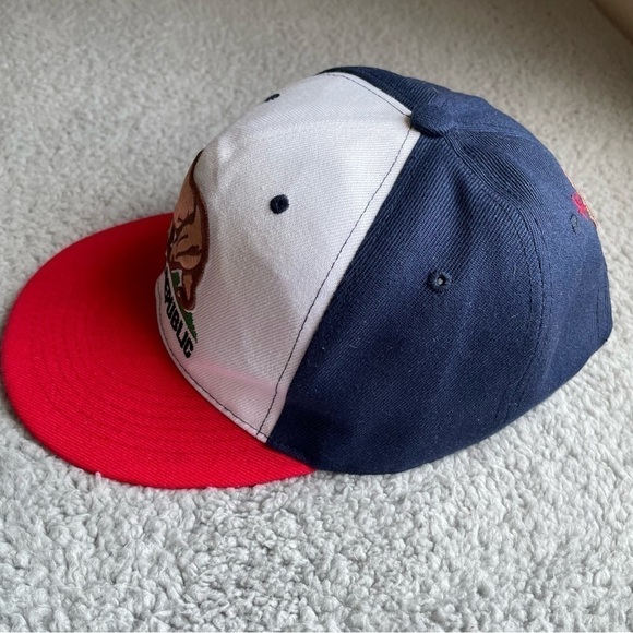 California Republic Hat men's adjustable snapback,embroidered front/back, color - Picture 5 of 9